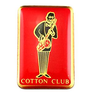 ピンバッジ・コットンクラブ音楽ジャズ楽器サックス奏者 COTTON-CLUB