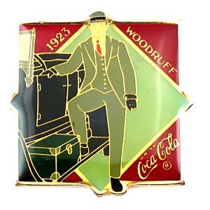 ピンバッジ・コカコーラ社長ロバートウッドラフ経営者◇フランス限定