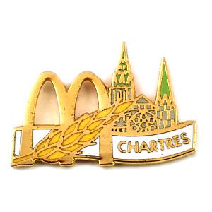 ピンバッジ・マクドナルド小麦シャルトル大聖堂世界遺産◇フランス限定