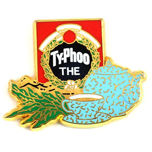ピンバッジ・タイフー紅茶とポット茶器◇フランス限定ピンズ◇レアな