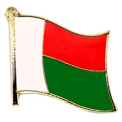 148円 激安人気新品 ピンバッジ マダガスカル 国旗デラックス薄型キャッチ付き アフリカ沖の島国 ピンズ Madagascar Flag Republic Of Madagascar ピンバッチ タイタック