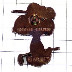 ピンバッジ・ゴルフするスヌーピー青い帽子 SNOOPY UFS◇フランス限定