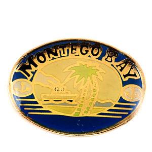 ピンバッジ・ヤシの木ジャマイカ船モンテゴ湾 MONTEGO-BAY ANCRE