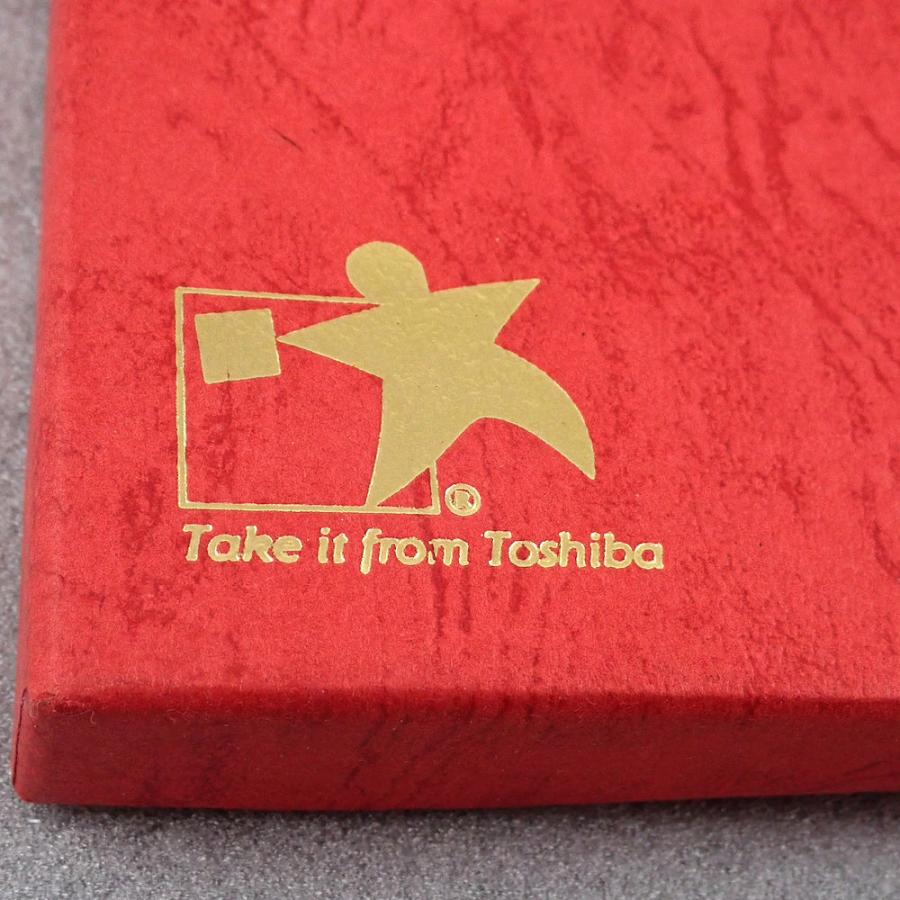 ピンバッジ・TOSHIBAの赤いマーク/東芝9個箱付き◇フランス限定ピンズ
