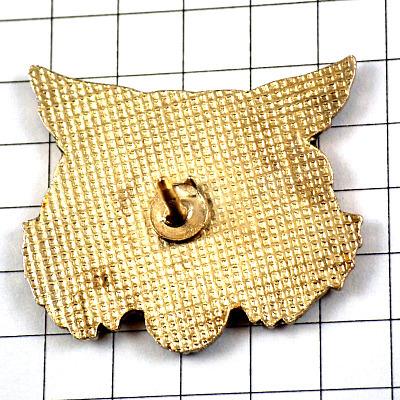 ピンバッジ・野生の猫ヤマネコ牙をむく◇フランス限定ピンズ◇レアな