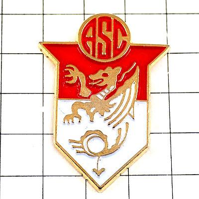ピンバッジ・ASカンヌ龍ドラゴン竜の紋章サッカー◇フランス限定ピンズ