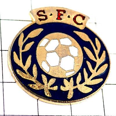 ピンバッジ・サッカー球ローリエ月桂樹◇フランス限定ピンズ◇レアな