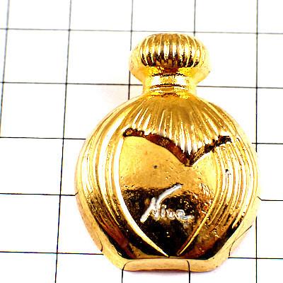ピンバッジ・ニナリッチ香水壜ゴールド金色 NINA-RICCI◇フランス限定
