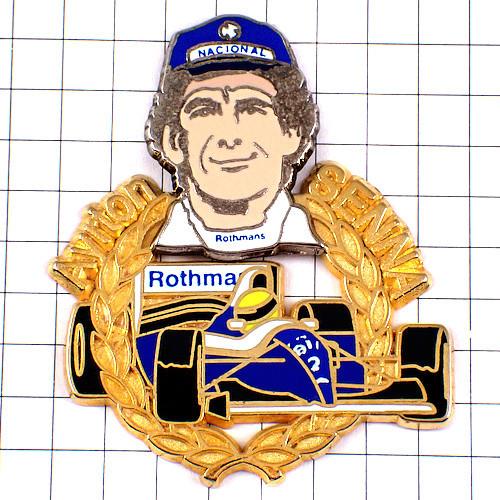 ピンバッジ・アイルトンセナF1１番ウッド車レーサーヒーロー RENAULT FRANCE◆フランス共和国押さえるピンズ◆レアなヴィンテージものいの一番記章 コレクション、趣味-楽器、手芸、コレクション-ビンテージおもちゃ