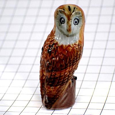 フェブ・フクロウ鳥ミミズク梟まんまるの目◇フランス限定フェーヴ