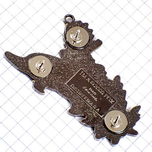 ピンバッジ・イルカに乗るシンプソンズ一家のリサ長女アニメ/USA