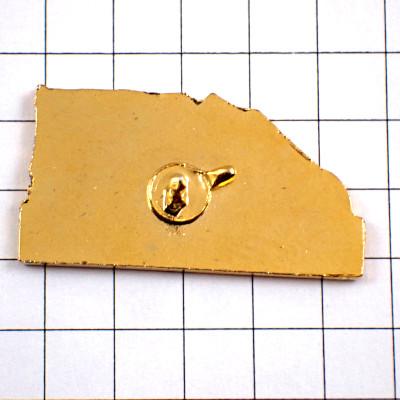 ピンバッジ・赤いショベルカー重機トラック車◇フランス限定ピンズ