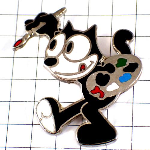 ピンバッジ・フィリックスザキャット画家のフェリックス猫◇フランス