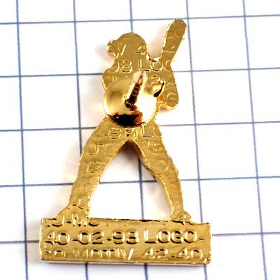 「超レア非商品」チェコ館　ピンバッジ 金色 ピンバッジ・バッター野球選手◇フランス限定ピンズ◇レアな