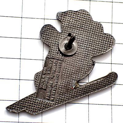 ピンバッジ・ぞうのババールのスキージャンプ絵本 BABAR◇フランス限定