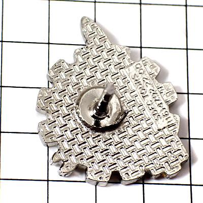 ピンバッジ・ミサイル武器トリコロール歯車スパナ青白赤ミリタリー