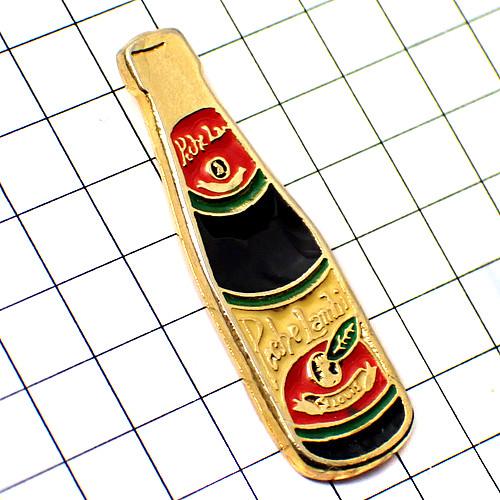 ピンバッジ・ビール瓶ボトル酒ベルギー産ランビック◇フランス限定