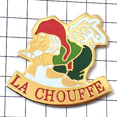 ピンバッジ・赤い帽子のおじいさん木靴ビール酒◇フランス限定ピンズ