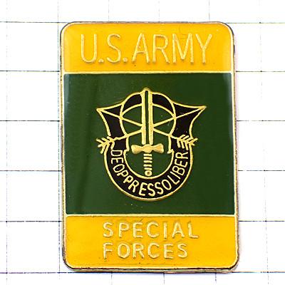 ピンバッジ・アメリカ陸軍特殊部隊グリーンベレー/USA米軍ミリタリー剣