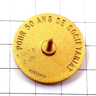 ピンバッジ・スイス国旗の紋章ツーリングクラブ自動車ハンドル金色