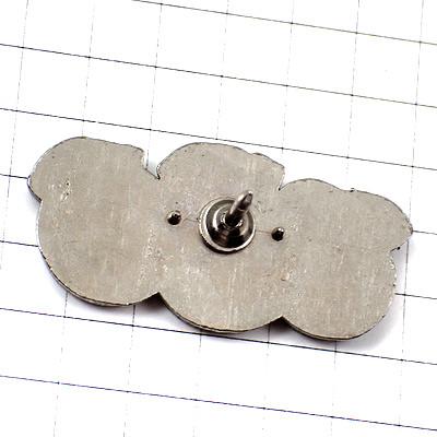 ピンバッジ・3つのリンゴ緑グリーン赤アップル青林檎りんご果物