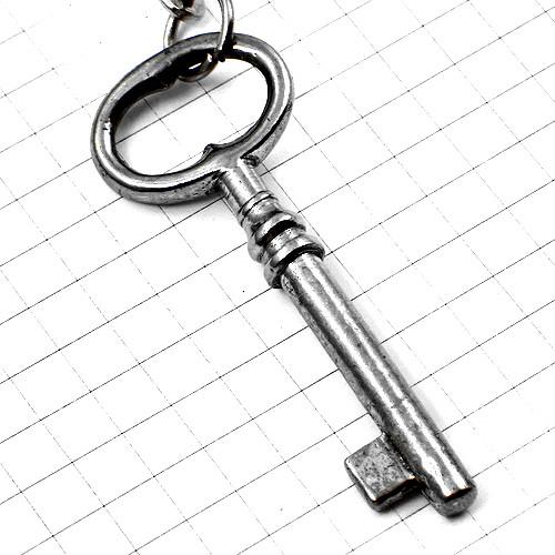 キーホルダー・銀色のカギ鍵シルバー◇フランス限定ポルトクレ◇レアな