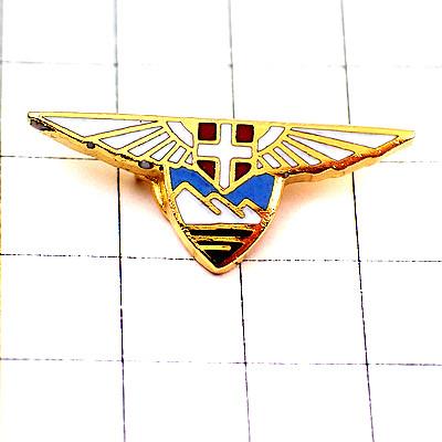 ピンバッジ・サヴォワ十字の紋章アルプスの白い山々と翼◇フランス限定