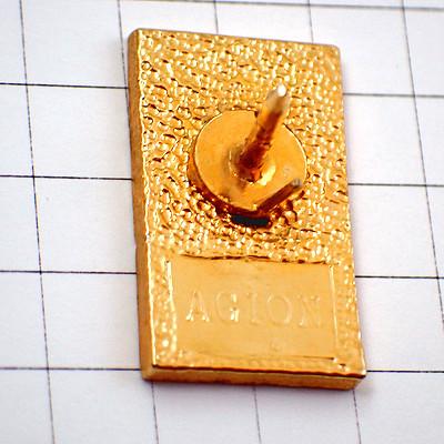 ピンバッジ・金のフィルターコーヒー珈琲豆 CAFES PHILTRE-D-OR FRANCE