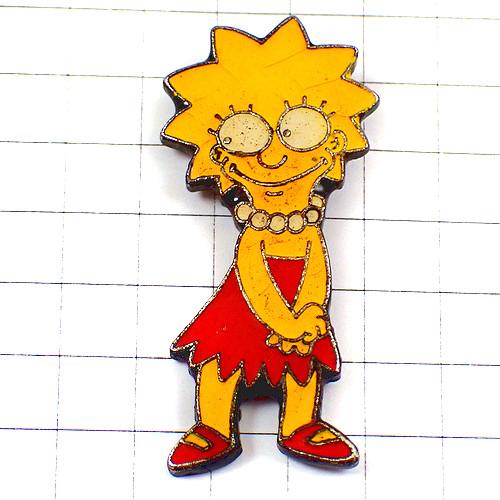 ピンバッジ・シンプソンズ一家リサ娘アメリカ漫画アニメ/USA THE