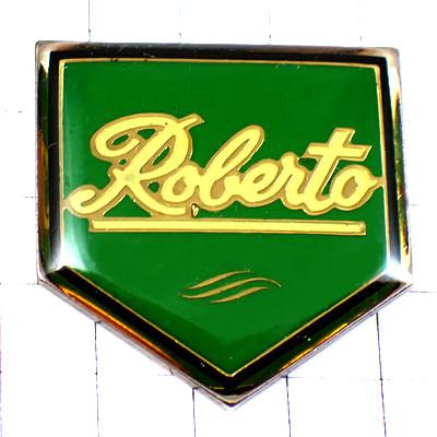ピンバッジ・ロベルト緑色の紋章◇フランス限定ピンズ◇レアな