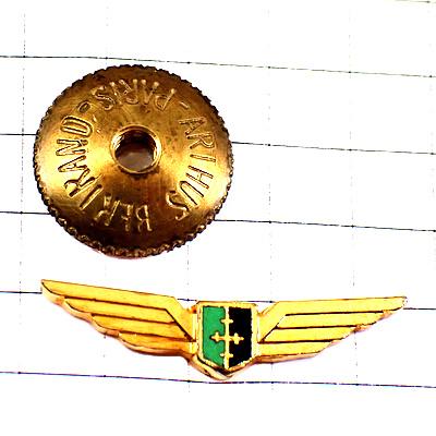 ピンバッジ・フランス軍のメダル型ネジ式キャッチ◇フランス限定ピンズ