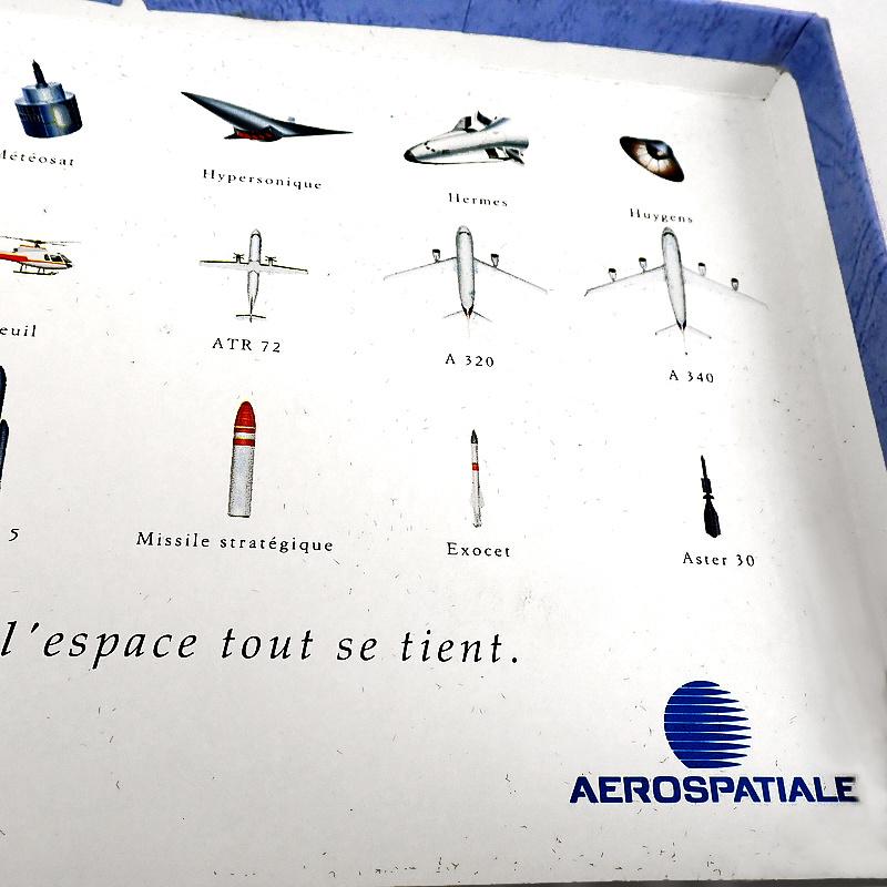 ピンバッジ・アエロスパシアル社18個セット人工衛星ロケット飛行機