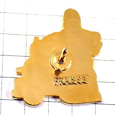 ピンバッジ・ミシュランのビバンダムくん工事中トラック黄色い車