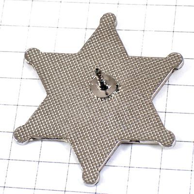 ピンバッジ・星型のニコちゃんマーク黄色スター STAR SMILEY◇フランス