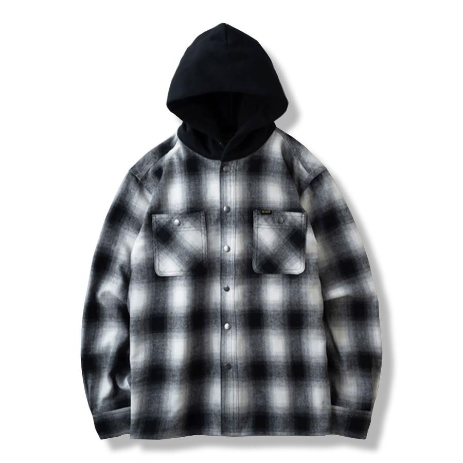 BLUCO（ブルコ） ☆セールプライス!!☆ OL-049-022 HOODED FLANNEL