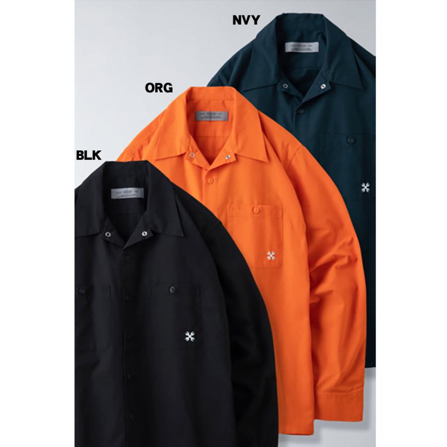 BLUCO（ブルコ） OL-109-022 STD WORK SHIRTS L/S 6色(BLK/NVY/OLV/ORG