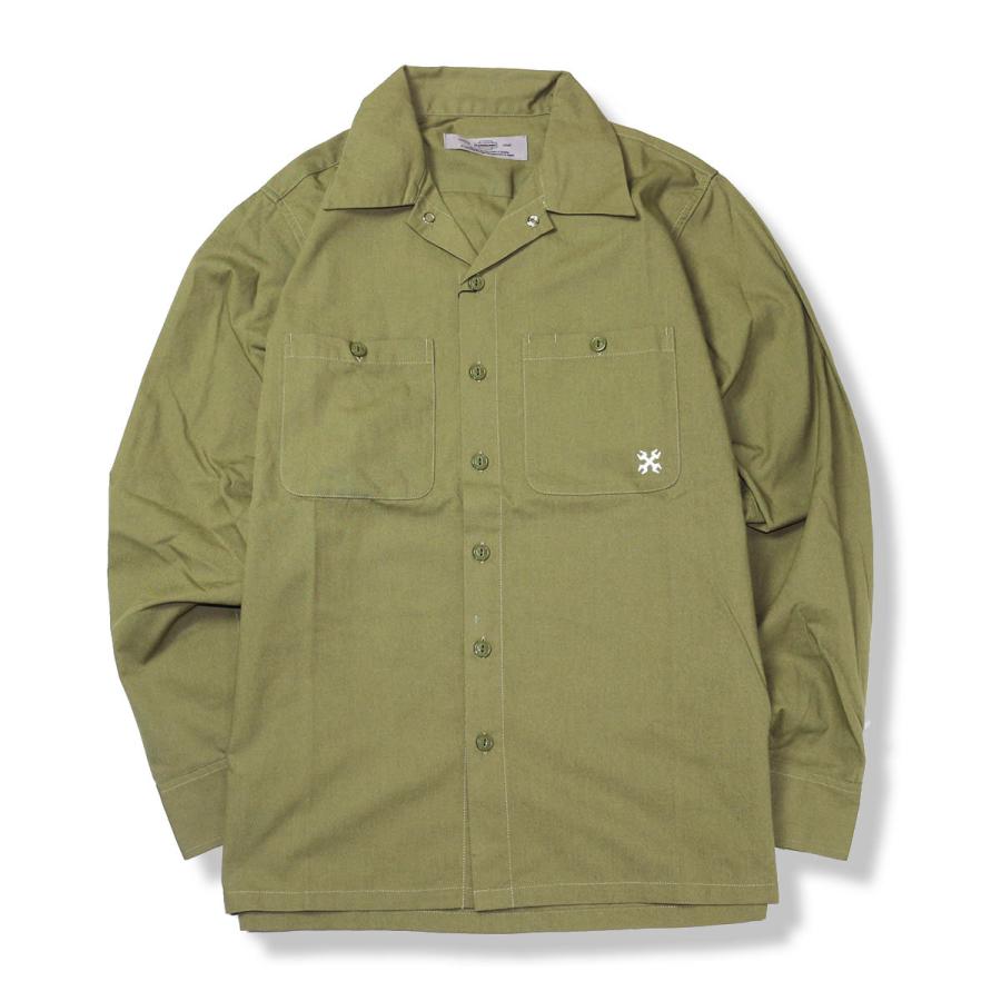 BLUCO（ブルコ） OL-109-022 STD WORK SHIRTS L/S 6色(BLK/NVY/OLV/ORG