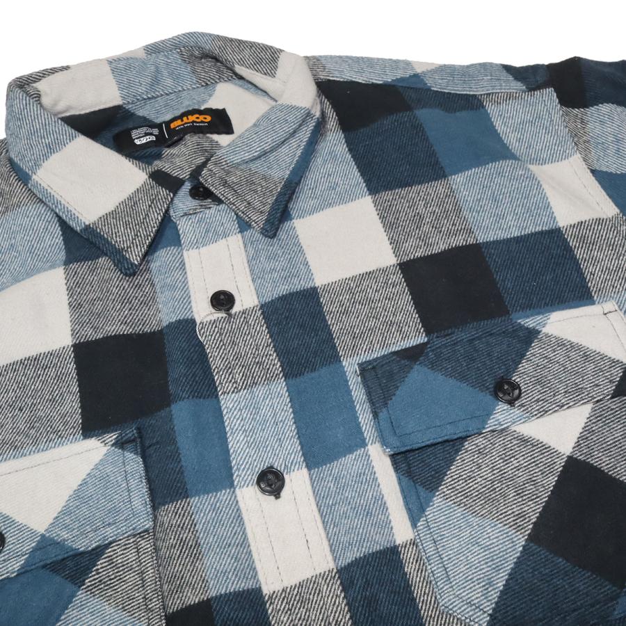 BLUCO（ブルコ） OL-11-048 BUFFALO CHECK FLANNEL SHIRT 3色(BLACK