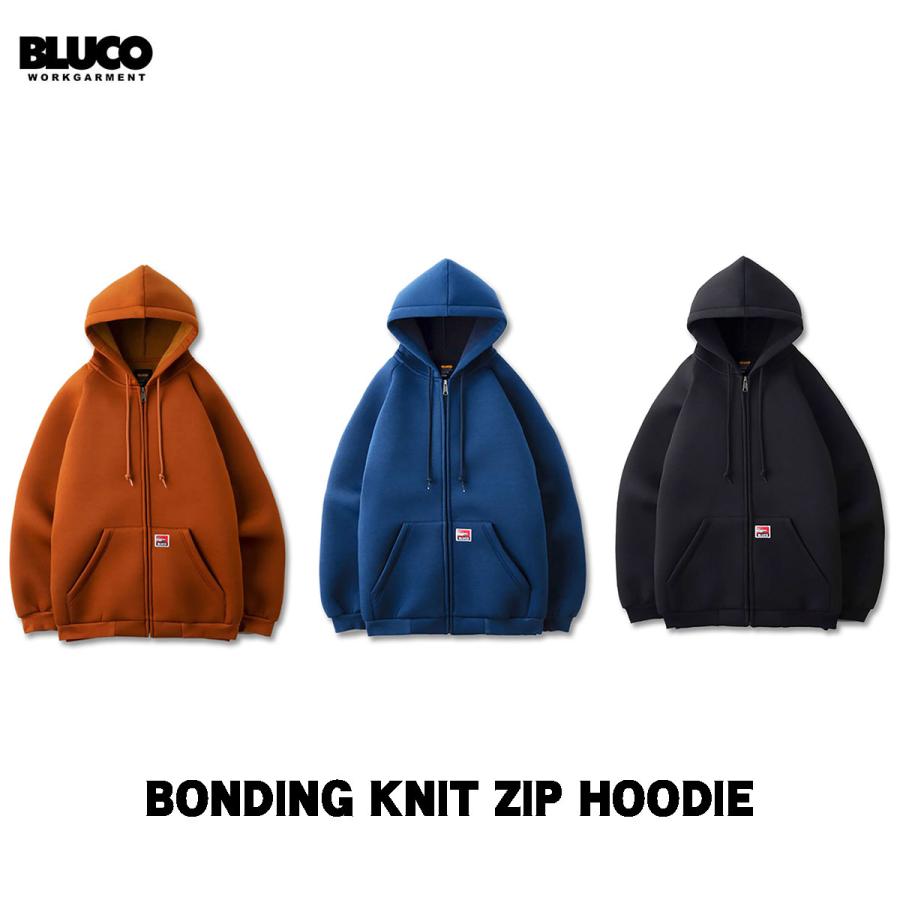 ☆セールプライス!! BLUCO(ブルコ) OL-13-020 BONDING KNIT ZIP HOODIE 3色(CAM/NVY/BLK) BLUCO（ブルコ） ☆セールプライス!!☆ OL-13-020 BONDING KNIT ZIP