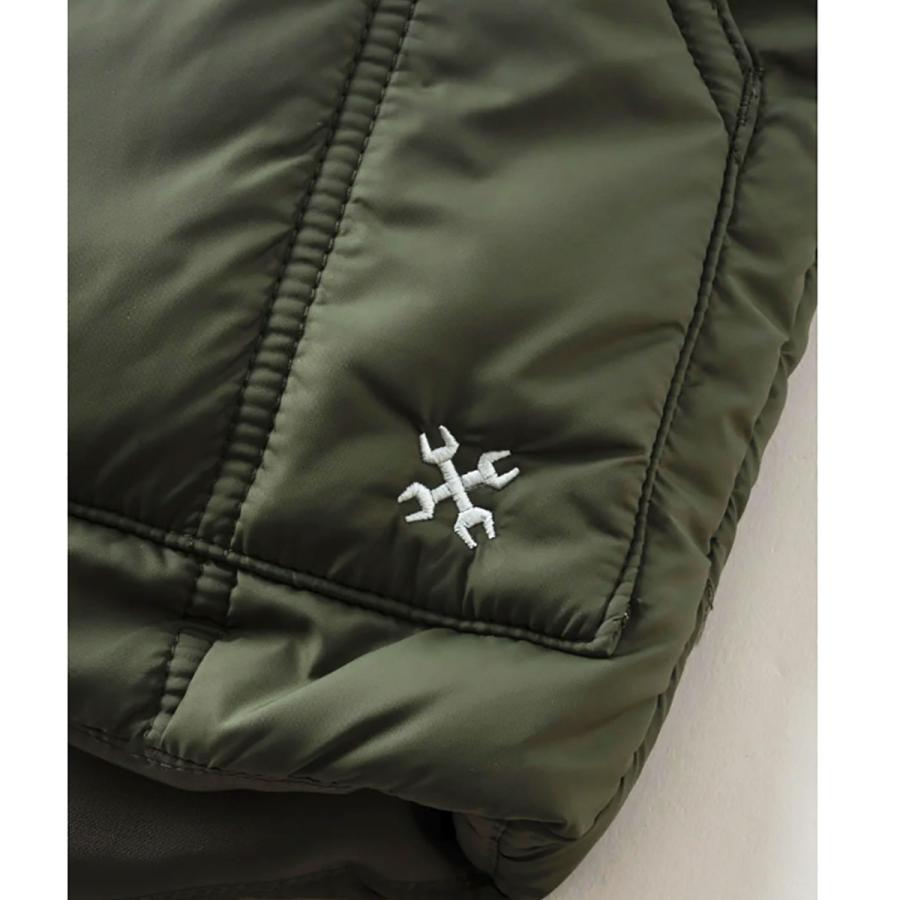 極美品　BLUCOブルコ　キルティング　プリマロフト　ベストOL-35-008 BLUCO（ブルコ） OL-35-008 CREW NECK QUILTING VEST 3色(BLK/GRY