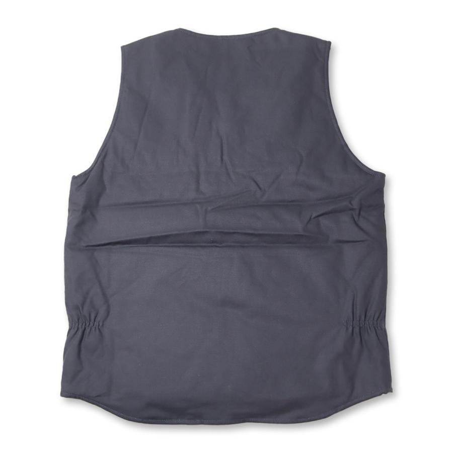 BLUCO(ブルコ) OL-35-012 V NECK DUCK VEST 3色(BLACK/BROWN/CHARCOAL) BLUCO（ブルコ） OL-35-012 V NECK DUCK VEST 3色(BLACK/BROWN