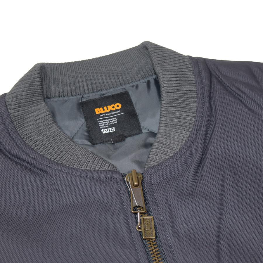 BLUCO(ブルコ) OL-35-013 RIB COLLAR DUCK VEST 3色(BLACK/BROWN/CHARCOAL) BLUCO（ブルコ） OL-35-013 RIB COLLAR DUCK VEST 3色(BLACK/BROWN