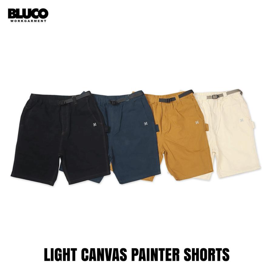 ☆送料無料セールプライス!! BLUCO(ブルコ) OL-45-008 LIGHT CANVAS PAINTER SHORTS 4色(BLACK/BLUCO BLUE/CAMEL/IVORY) BLUCO（ブルコ） ☆送料無料セールプライス!! OL-45-008 LIGHT CANVAS