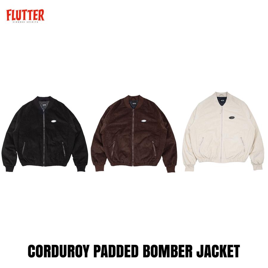 FLUTTER Bomber Jacket ブラウン L FLUTTER(フラッター) CORDUROY BOMBER JACKET 3色(BLACK/BROWN/SAND