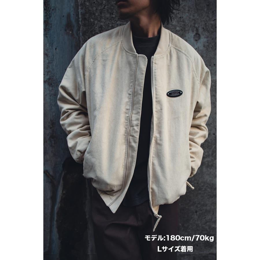 FLUTTER(フラッター) CORDUROY BOMBER JACKET 3色(BLACK/BROWN/SAND
