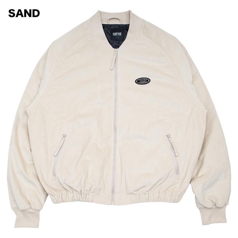 FLUTTER(フラッター) CORDUROY BOMBER JACKET 3色(BLACK/BROWN/SAND