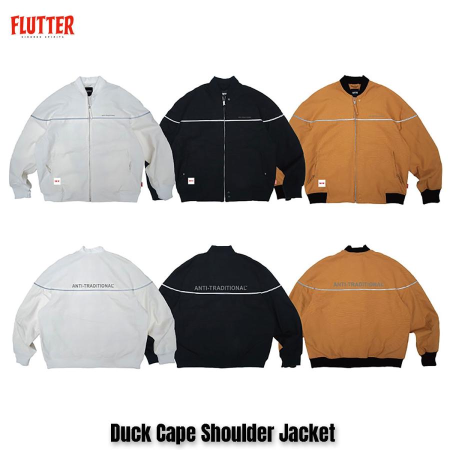 ☆セールプライス!! FLUTTER(フラッター) Duck Cape Shoulder Jacket 3色(WHITE/BLACK/KARASHI) BLUCO（ブルコ） ☆セールプライス!!☆FLUTTER(フラッター) Duck Cape
