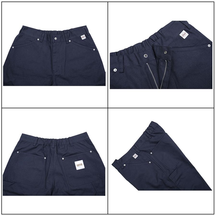FLUTTER(フラッター) COTTON DUCK PAINTER PANTS 3色(WHITE/BROWN/NAVY