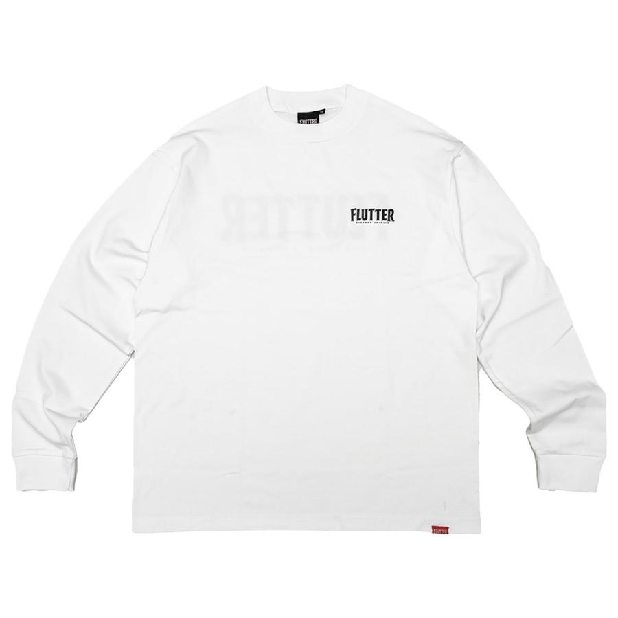 FLUTTER(フラッター) OG Logo L/S Tee 4色(ブラック/ホワイトxレッド