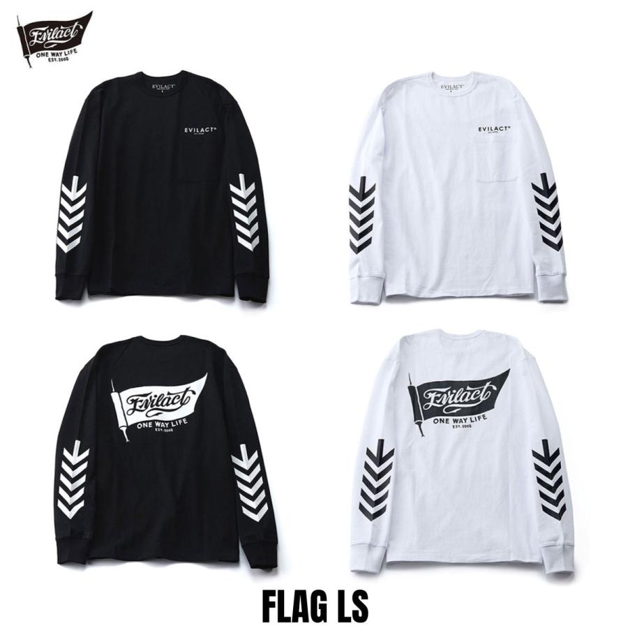 EVILACT(イーブルアクト) FLAG L/S 2色(ブラック/ホワイト) EVILACT(イーブルアクト) FLAG L/S 2色(ブラック/ホワイト)☆送料無料